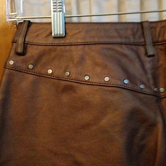 RARE Harley Davidson Leather Pants Size 8 Authentic Curvy - Picture 7 of 15